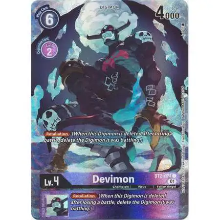 Digimon Trading Card Game Promo Cards Promo Devimon BT2-074 [1-Year Anniversary Box Topper]
