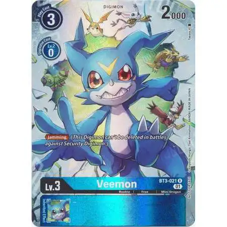 Digimon Trading Card Game Promo Cards Promo Veemon (1-Year Anniversary Box Topper) BT3-021