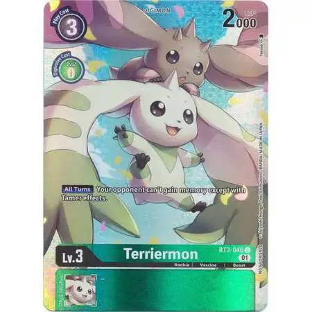 Digimon Trading Card Game Promo Cards Promo Terriermon (1-Year Anniversary Box Topper) BT3-046