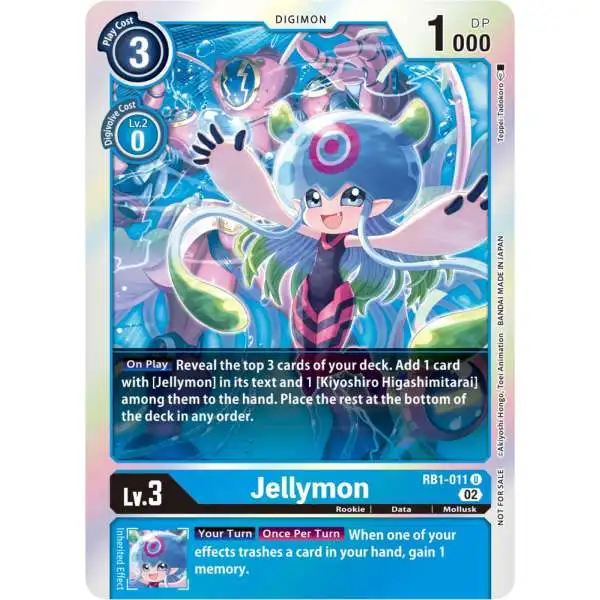 Digimon Trading Card Game Resurgence Booster Uncommon Jellymon RB1-011 [Promo Pack]