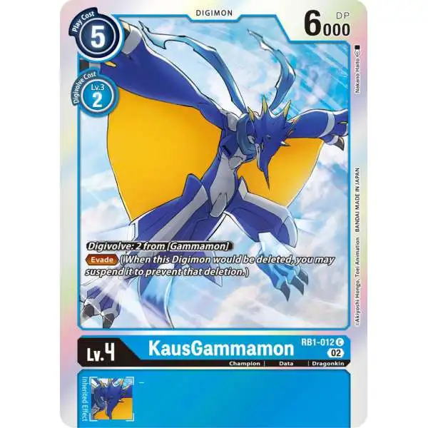 Digimon Trading Card Game Resurgence Booster Common KausGammamon RB1-012