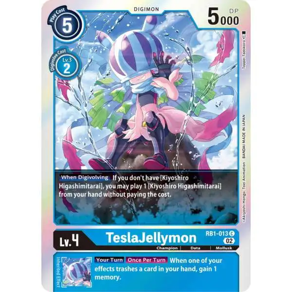 Digimon Trading Card Game Resurgence Booster Common TeslaJellymon RB1-013