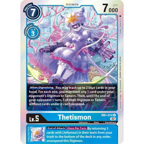 Digimon Trading Card Game Resurgence Booster Uncommon Thetismon RB1-014