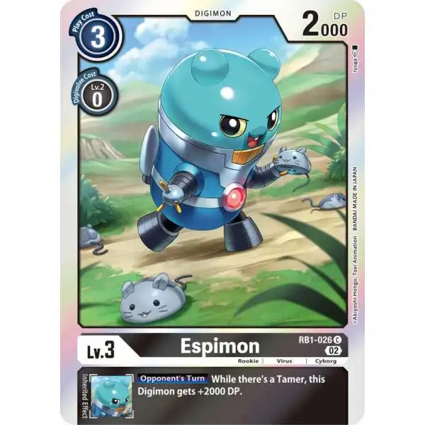 Digimon Trading Card Game Resurgence Booster Common Espimon RB1-026