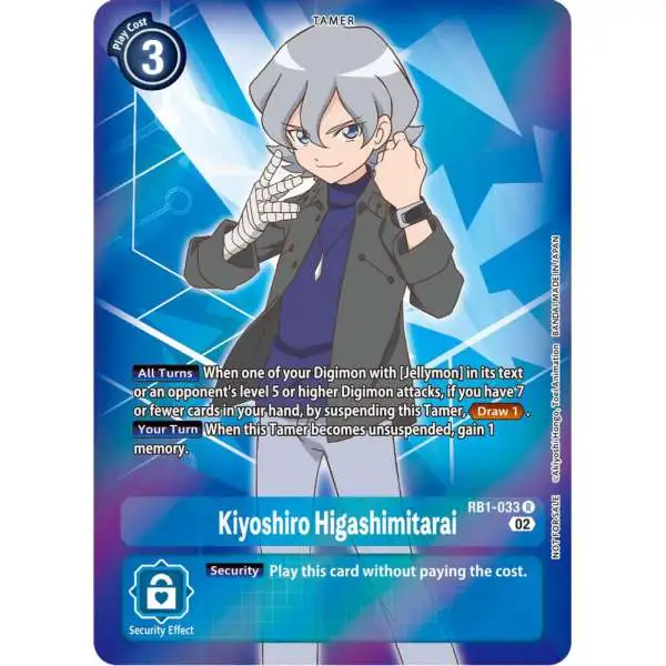 Digimon Trading Card Game Resurgence Booster Rare Kiyoshiro Higashimitarai RB1-033 [Promo Pack]