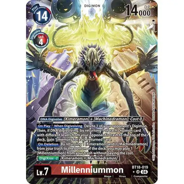 Digimon Trading Card Game Release Special Booster 2.0 Super Rare Millenniummon BT18-019 [Alternate Art]