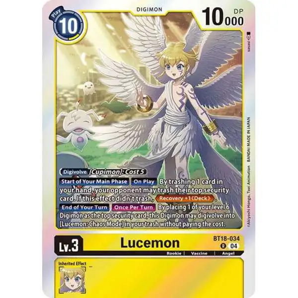 Digimon Trading Card Game Release Special Booster 2.0 Rare Lucemon BT18-034