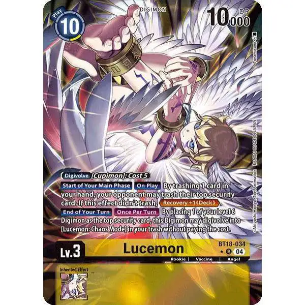 Digimon Trading Card Game Release Special Booster 2.0 Rare Lucemon BT18-034 [Alternate Art]