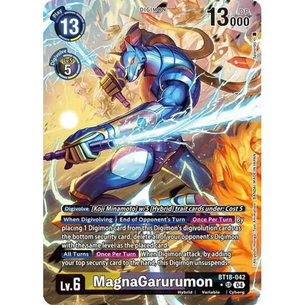 Digimon Trading Card Game Release Special Booster 2.0 Super Rare MagnaGarurumon BT18-042 [Alternate Art]