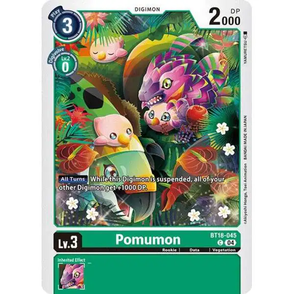 Digimon Trading Card Game Release Special Booster 2.0 Common Pomumon BT18-045