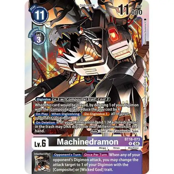 Digimon Trading Card Game Release Special Booster 2.0 Rare Machinedramon - BT18-073 BT18-073