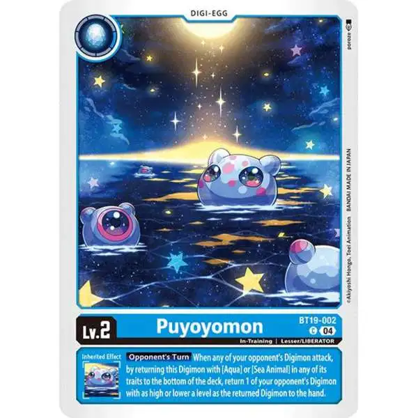 Digimon Trading Card Game Release Special Booster 2.0 Common Puyoyomon BT19-002