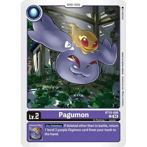 Digimon Trading Card Game Release Special Booster 2.0 Common Pagumon BT19-006