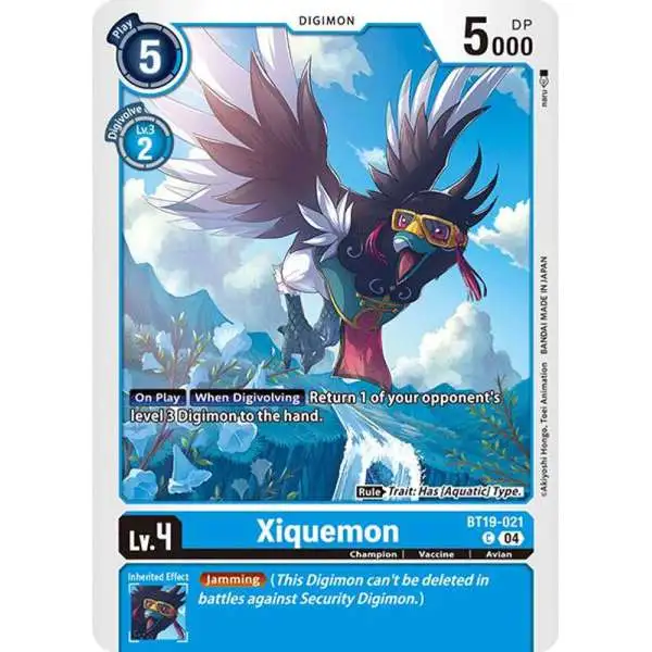 Digimon Trading Card Game Release Special Booster 2.0 Common Xiquemon BT19-021
