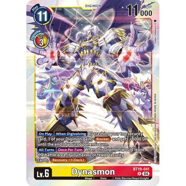 Digimon Trading Card Game Release Special Booster 2.0 Rare Dynasmon BT19-041