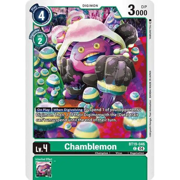 Digimon Trading Card Game Release Special Booster 2.0 Common Chamblemon BT19-046