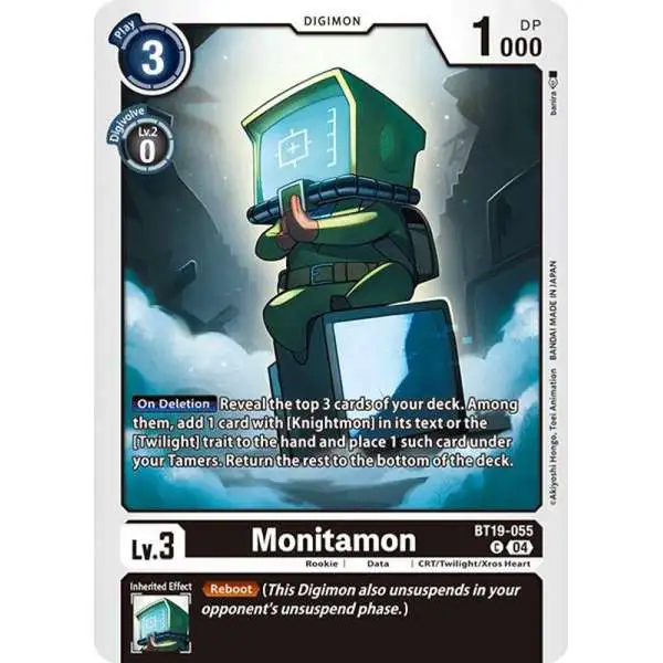 Digimon Trading Card Game Release Special Booster 2.0 Common Monitamon BT19-055