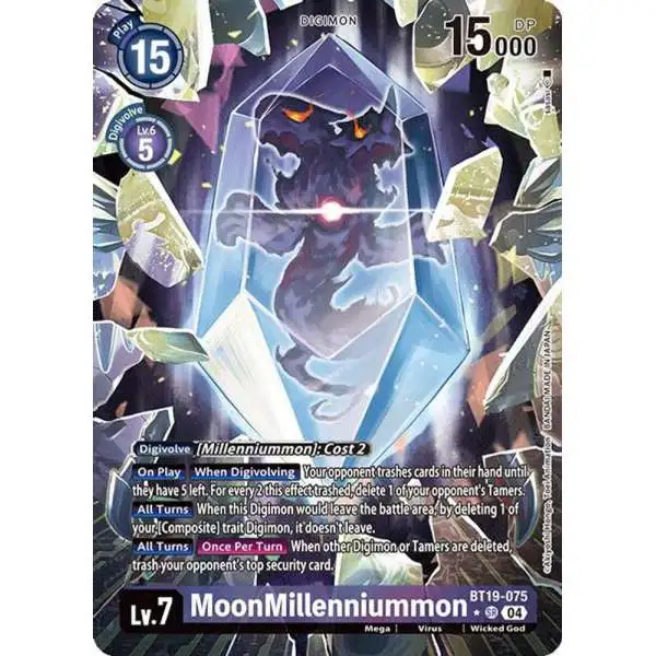 Digimon Trading Card Game Release Special Booster 2.0 Super Rare MoonMillenniummon BT19-075 [Alternate Art]