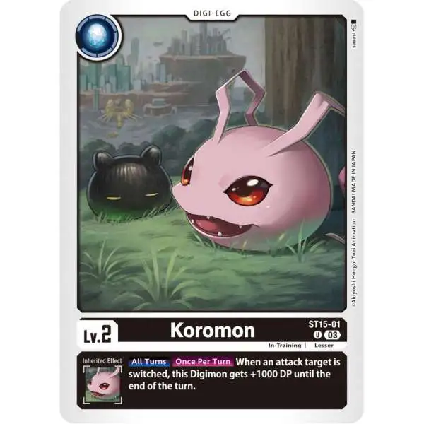 Digimon Trading Card Game Starter Deck 15: Dragon of Courage Uncommon Koromon ST15-01