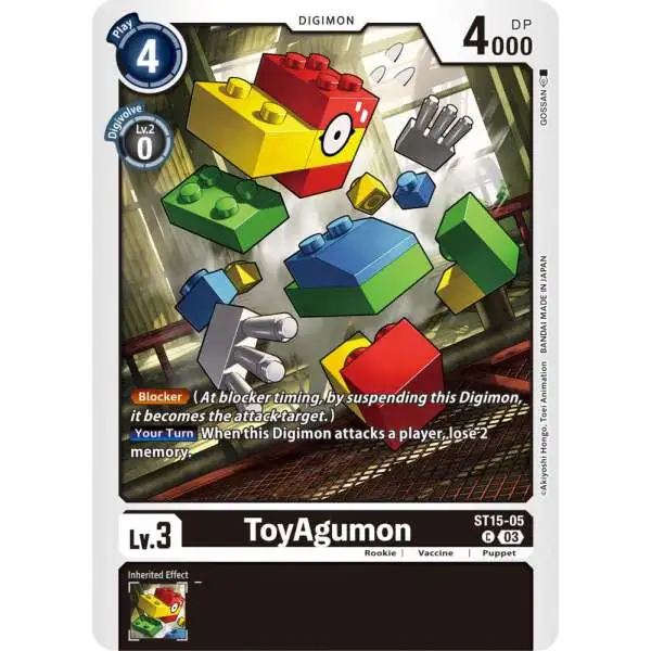 Digimon Trading Card Game Starter Deck 15: Dragon of Courage Common ToyAgumon ST15-05