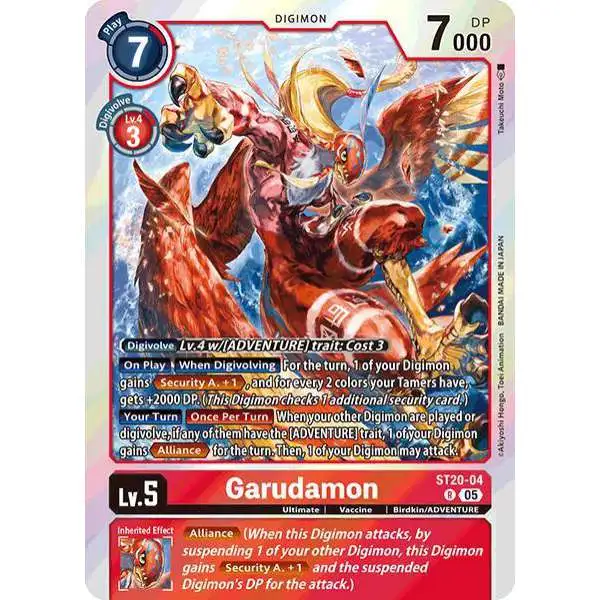 Digimon Trading Card Game St-20 Protector of Light Rare Garudamon ST20-12