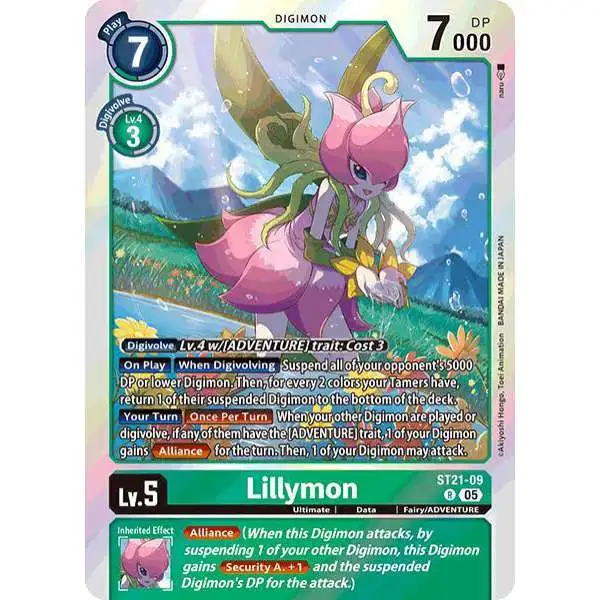 Digimon Trading Card Game St-21 Hero of Hope Rare Lillymon ST21-09