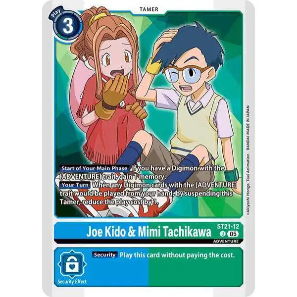 Digimon Trading Card Game St-21 Hero of Hope Uncommon Joe Kido & Mimi Tachikawa ST21-12