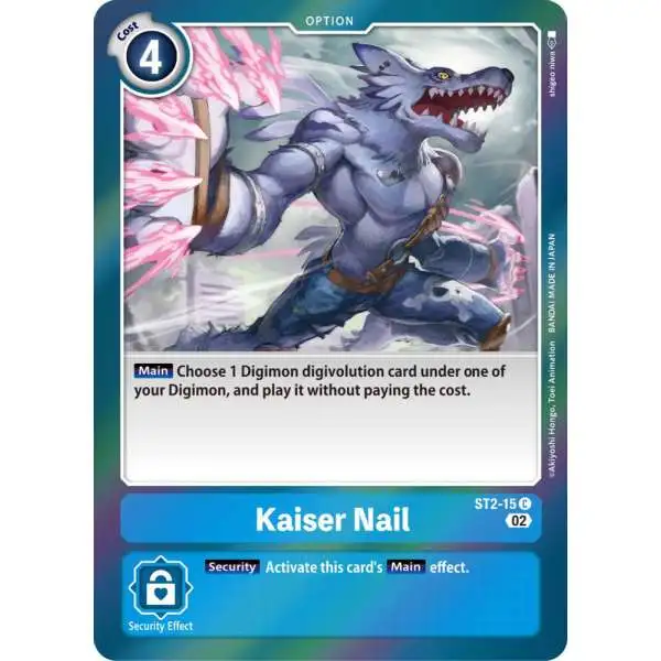 Digimon Trading Card Game Resurgence Booster Common Kaiser Nail ST2-15 [Reprint]