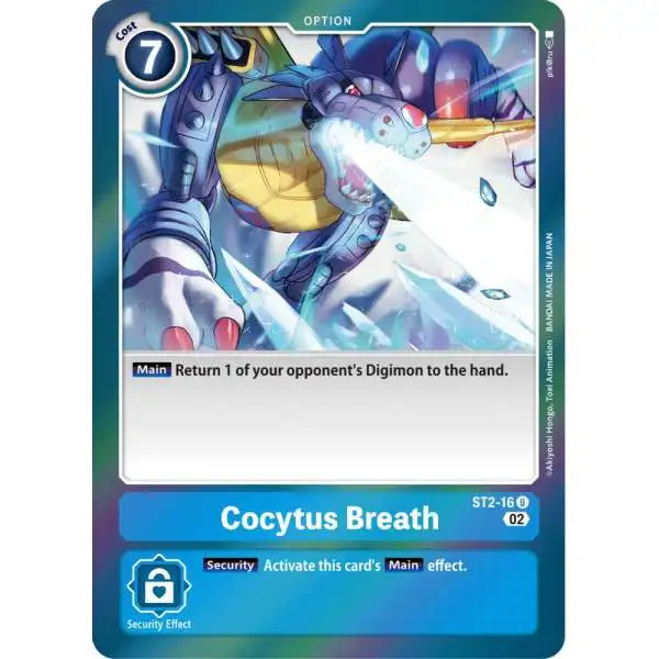 Digimon Trading Card Game Resurgence Booster Uncommon Cocytus Breath ST2-16 [Reprint]
