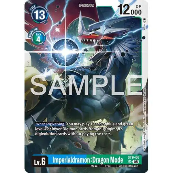Trading Card Game Advanced Booster Digimon Generation Super Rare Imperialdramon: Dragon Mode ST9-06 [Reprint]