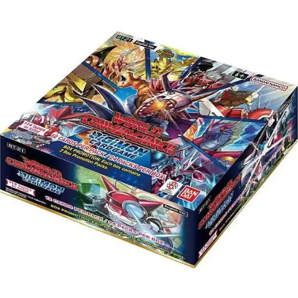 Digimon Card Game World Convergence Booster Box BT21 [ENGLISH, 24 Packs]