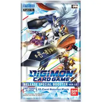Digimon Card Game Release Special Booster Version 1.0 Booster Pack [12 Cards]