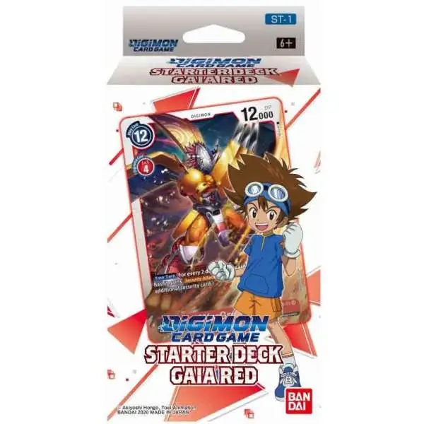 Digimon Trading Card Game Gaia Red Starter Deck ST-1 [54 Cards]