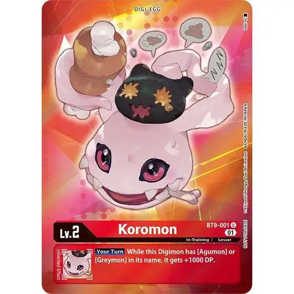Digimon X-Record Uncommon Koromon BT9-001 [Box Topper]