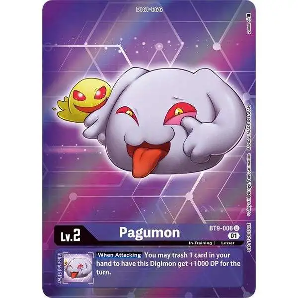 Digimon X-Record Uncommon Pagumon BT9-006 [Box Topper]