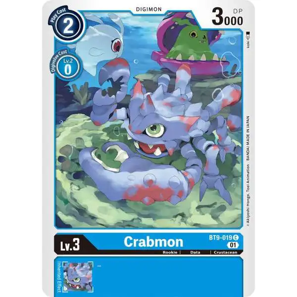 Digimon X-Record Common Crabmon BT9-019