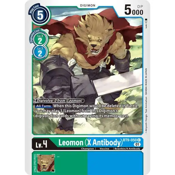 Digimon X-Record Common Leomon (X Antibody) BT9-050