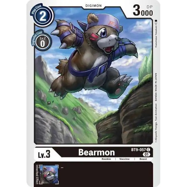 Digimon X-Record Common Bearmon BT9-057