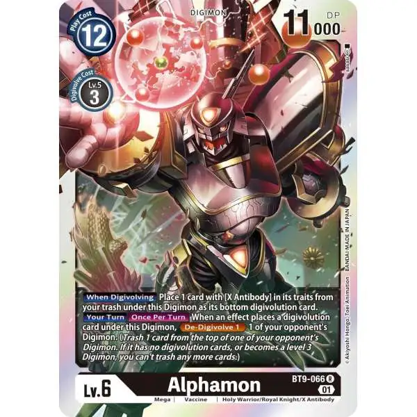 Digimon X-Record Rare Alphamon BT9-066