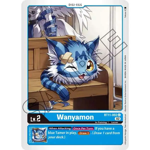 Digimon Trading Card Game Dimensional Phase Common Wanyamon BT11-002