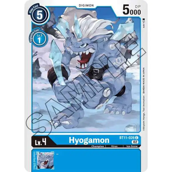 Digimon Trading Card Game Dimensional Phase Common Hyogamon BT11-026