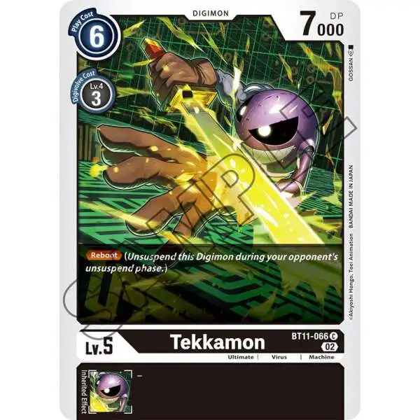 Digimon Trading Card Game Dimensional Phase Common Tekkamon BT11-066