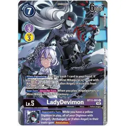 Digimon Trading Card Game Dimensional Phase Rare LadyDevimon BT11-083 [Alternate Art]