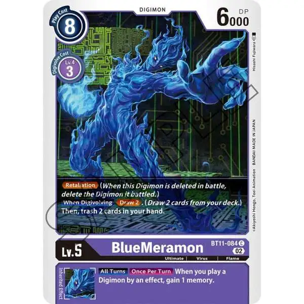 Digimon Trading Card Game Dimensional Phase Common BlueMeramon BT11-084