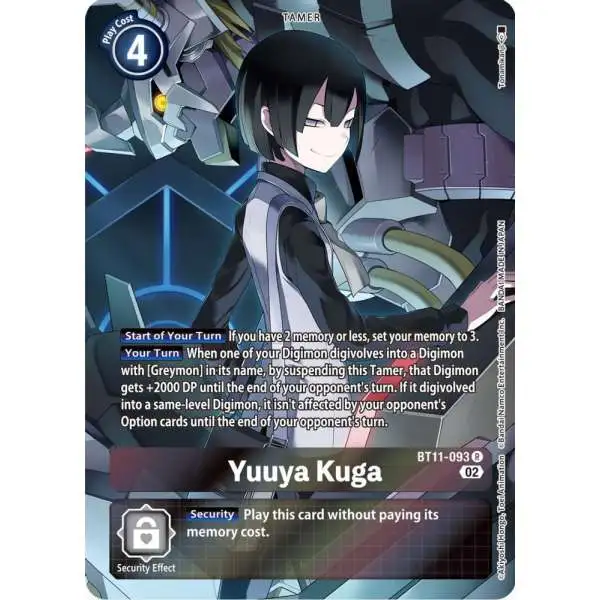 Digimon Trading Card Game Dimensional Phase Rare Yuuya Kuga BT11-093 [Alternate Art]