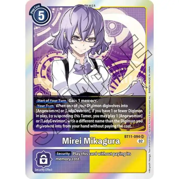 Digimon Trading Card Game Dimensional Phase Super Rare Mirei Mikagura BT11-094