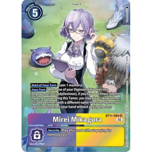 Digimon Trading Card Game Dimensional Phase Super Rare Mirei Mikagura BT11-094 [Alternate Art]
