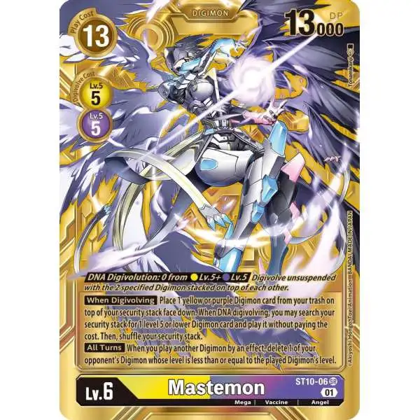 Digimon Trading Card Game Dimensional Phase Super Rare Mastemon ST10-06 [Alternate Art]