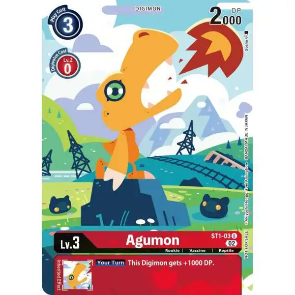 Digimon Trading Card Game Dimensional Phase Reprints Uncommon Agumon ST1-03 [Digimon Illustration Competition Pack]