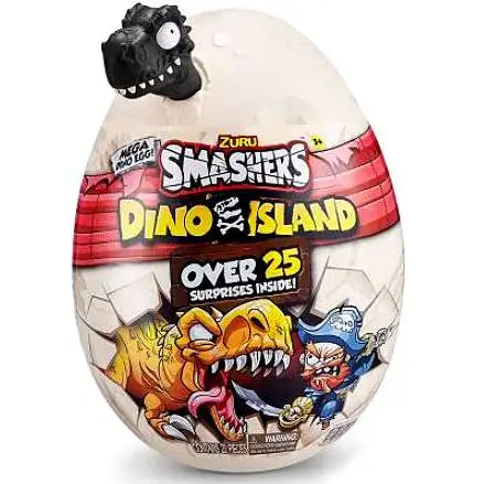 Smashers Series 5 Dino Island BLACK MEGA Mystery Egg [Over 25 Surprises!, Damaged Package]